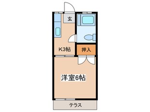 ピュアタウン東海大学駅前の物件間取画像